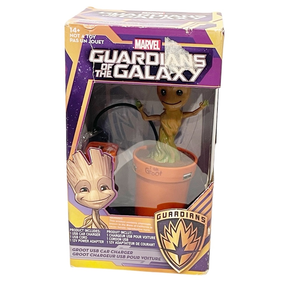 Marvel Guardians of the Galaxy‎ NIB Groot USB Car Charger Dances to Music NEW